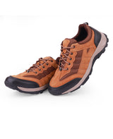 Men's leather casual brown shoes 25102