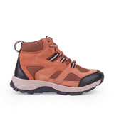 Men's high ankle casual brown shoes 25103
