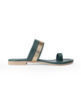 Ladies fancy flat chappals 25410