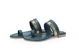 Ladies fancy flat chappals 25410