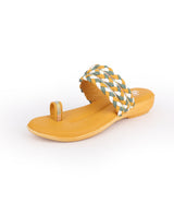 ladies heel tan chappals 25415