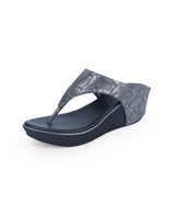 Ladies Heel Black Chappal 25518