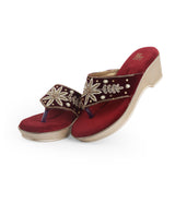 Ladies partywear heel chappal 25526