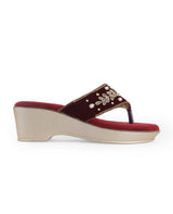 Ladies partywear heel chappal 25526