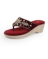 Ladies partywear heel chappal 25526