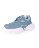 Ladies sports blue shoes 25714