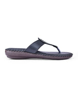 Ladies party wear comfort black chappals 26702