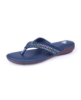 ladies fancy comfort blue chappals 26703