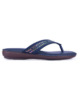 ladies fancy comfort blue chappals 26703