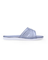 ladies flat blue chappals 26745