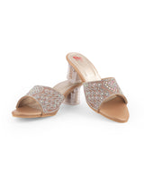 Ladies partywear heel chappal 26751