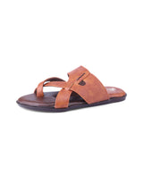 Men's brown chappals 26905