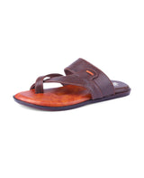 Men's brown chappals 26906