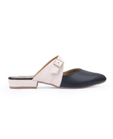 Ladies black half shoes 27223