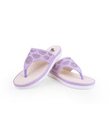 ladies comfort heel purple chappals 27226