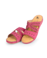 ladies comfort pink chappals 27227