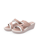 Ladies heel peach chappals 27316