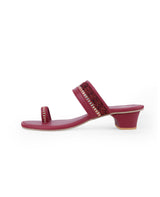 Ladies Heel cherry chappals 27324