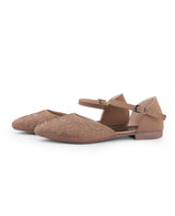 Ladies Flat brown sandals 27604