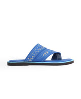 men's kolhapuri blue color chappals 27720