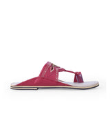 men's kolhapuri red color chappals 27721