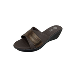 LADIES HEEL BROWN CHAPPAL 28001