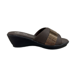 LADIES HEEL BROWN CHAPPAL 28001