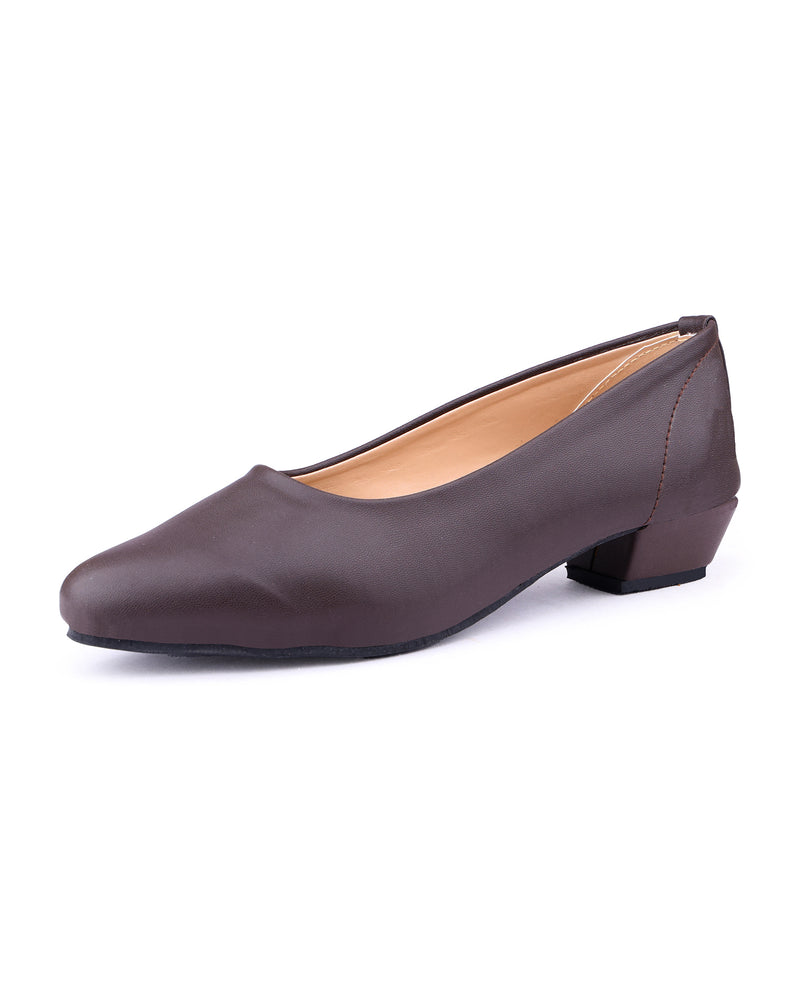 LADIES FORMAL SHOE (BROWN) 28702