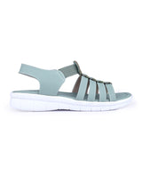 Ladies Green Flat sandals 28704