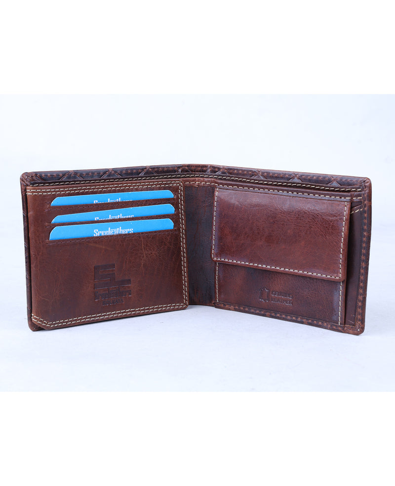 SSI Male Brown Leather Wallet, Card Slots: 7 at Rs 190 in Kolkata | ID:  2850885501448