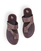 men's brown chappals 03021