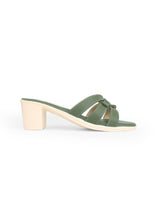 LADIES HEEL GREEN CHAPPALS 05732