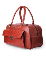 Leather duffle bag 113713