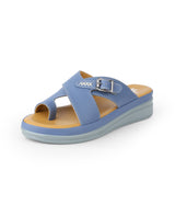 ladies comfort heel blue chappals 30115