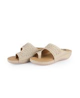 ladies heel comfort beige chappals 301202