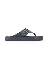 Men's black chappals 302817