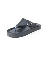 Men's black chappals 302817