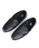 Men's leather black shoes  30304