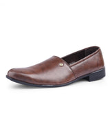 Men's leather brown shoes 30306