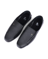 Men's leather black shoes 30308