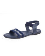 Ladies flat blue sandals 303315