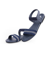 Ladies flat blue sandals 303315