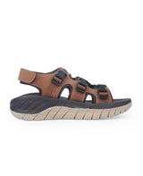 Men's brown floaters 30502