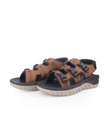 Men's brown floaters 30502