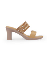 ladies golden partywear heel chappals 31103