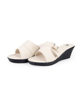 ladies heel beige chappals 31105