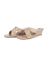ladies heel partywear beige chappals 31603