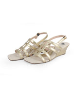 Ladies heel Golden sandals 31605