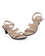 Ladies Heel Beige sandals 329904