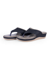 LADIES FLAT COMFORT BLACK CHAPPAL 329920